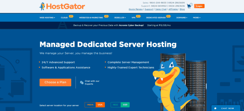 hostgator cheapest dedicated server hosting