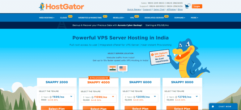 hostgator top linux vps hosting